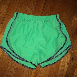 green nike running shorts nwot